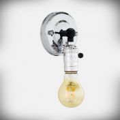 Kinkiet ścienny E27 LOFT GIS-2 srebrny