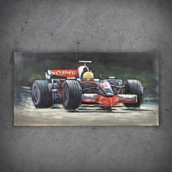 Obraz metalowy 3D LOFT SAMOCHÓD FORMUŁY 1 120x60 cm