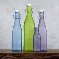butelki szklane dekoracyjne z korkiem