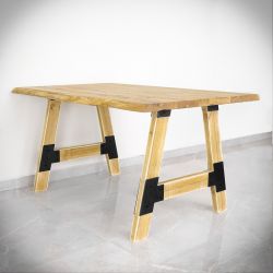 noga retro do stołu drewniana 