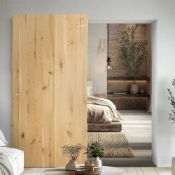 drzwi przesuwne drewniane modern rustic