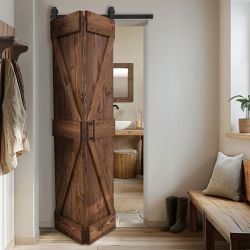 drzwi przesuwne składane do łazienki