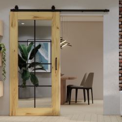 drzwi przesuwne z lustrem loft