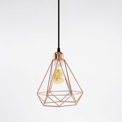 Lampa sufitowa E27 GRACE miedziana