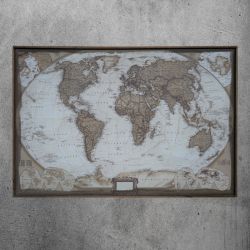mapa świata retro