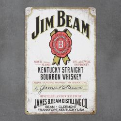 metalowa tabliczka ścienna jim beam bourbon