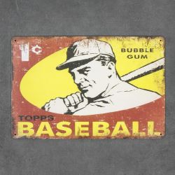 stare tabliczki metalowe baseball