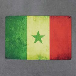 tabliczka metalowa flaga Senegalu