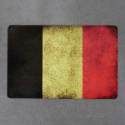 tabliczka metalowa ścienna flaga Belgii