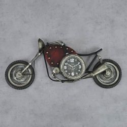 zegar ścienny loftowy motocykl