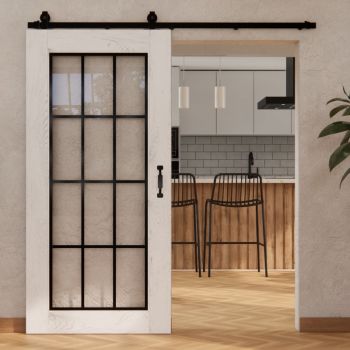 drzwi przesuwne białe drewniane