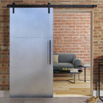 Drzwi przesuwne metalowe INDUSTRIAL 100x210 cm