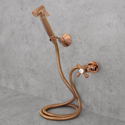 bateria bidetowa jednouchwytowa antyczny brąz retro