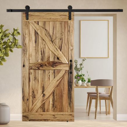 Drzwi przesuwne drewniane dębowe FLINSTON PREMIUM RUSTIC olej naturalny