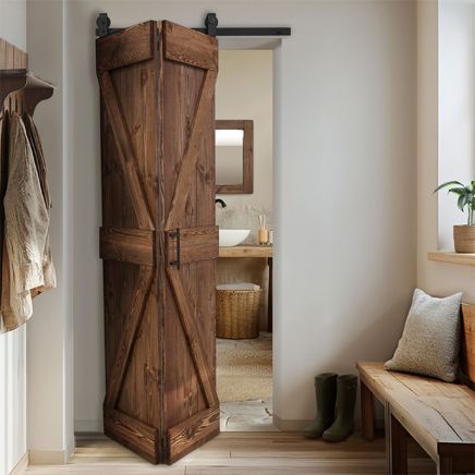 drzwi przesuwne składane do łazienki