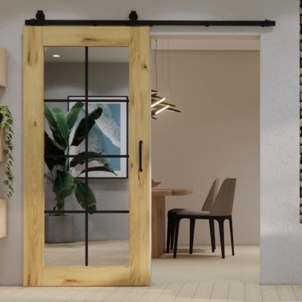 drzwi przesuwne z lustrem loft