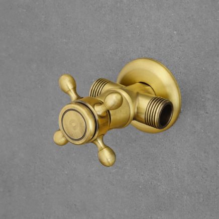 kranik do węza wc i pralki ozdobny retro