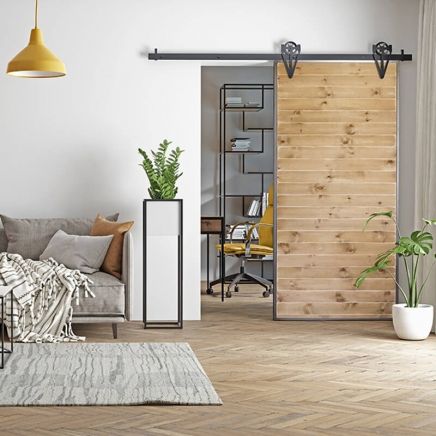drzwi loft szare