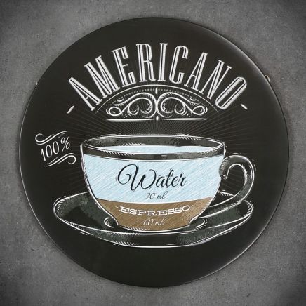 tabliczka retro americano espresso