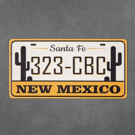 tabliczka dekoracyjna rejestracyjna new mexico retro