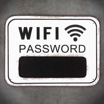 tabliczka na hasło wifi