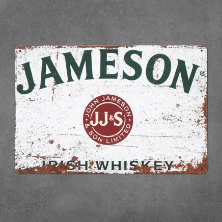 tabliczka metalowa dekoracyjna jameson whiskey