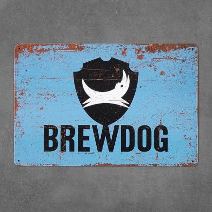tabliczka metalowa retro brewdog