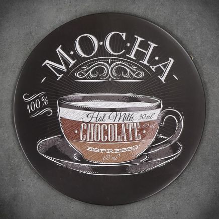 tabliczka ozdobna metalowa czekolada