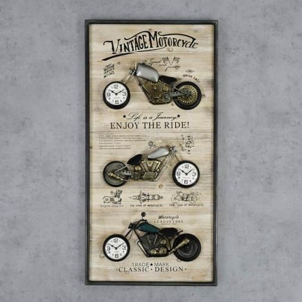 zegary ścienne motocykle loft