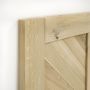 drewniane drzwi przesuwne retro