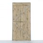 drzwi przesuwne drewniane w metalowej ramie
