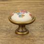 gałka meblowa porcelanowa kwiat