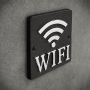informacyjna tabliczka z żeliwa WIFI