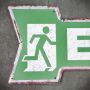 ozdobna tabliczka exit