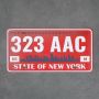tabliczka metalowa rejestracyjna z usa NEW YORK