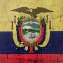 tabliczka metalowa ścienna flaga Ekwadoru
