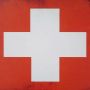 tabliczka metalowa ścienna flagi Szwajcarii retro
