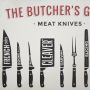 tabliczka metalowa ścienna meat knives