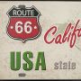 tabliczka metalowa ścienna retro california route