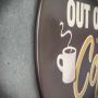 tabliczka napis kawa