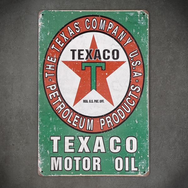 Tabliczka dekoracyjna metalowa TEXACO MOTOR OIL 2