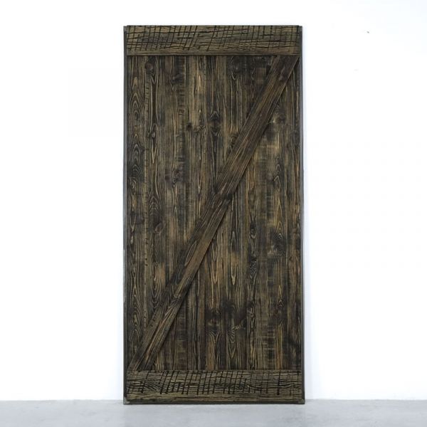 Drzwi przesuwne drewniane w ramie stalowej ZET