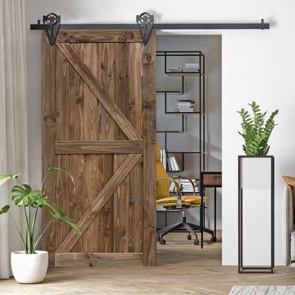 Drzwi przesuwne drewniane sosnowe GRANGE-2Z