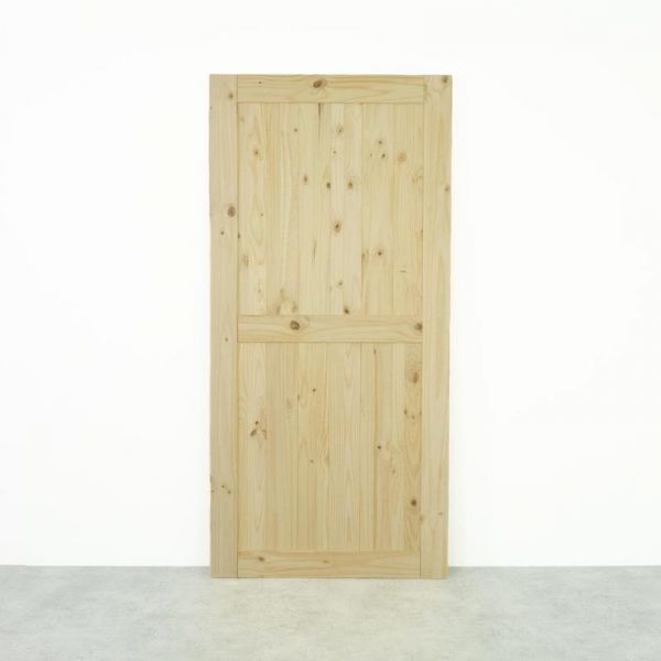 Drzwi przesuwne drewniane sosnowe GRANGE 1X surowe - WYPRZEDAŻ