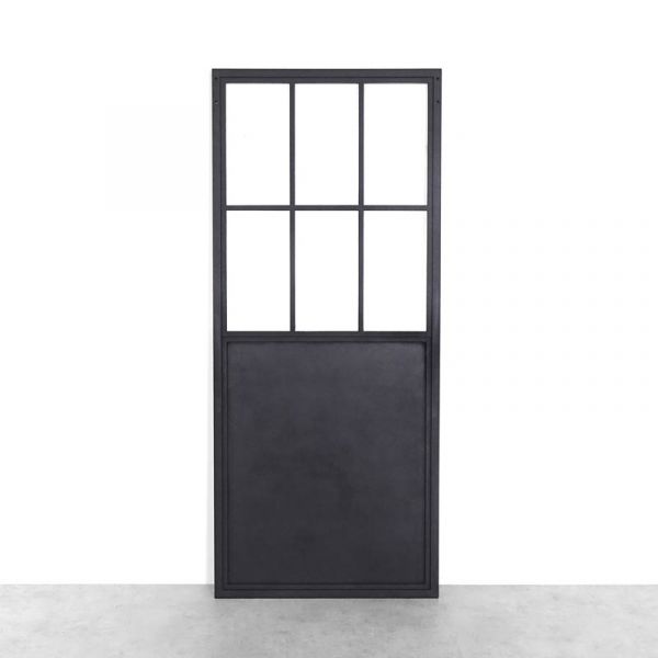 Drzwi przesuwne szklane loftowe MODENA 90x210 Transparentne - WYPRZEDAŻ