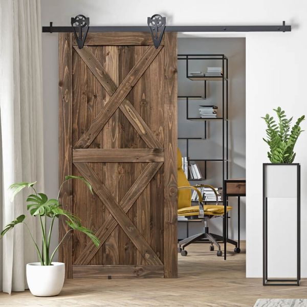 Drzwi przesuwne drewniane sosnowe GRANGE-2X