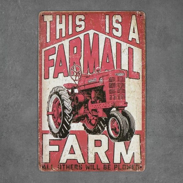Tabliczka dekoracyjna metalowa FARMALL FARM