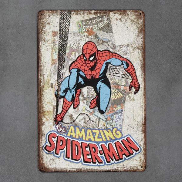Tabliczka dekoracyjna metalowa AMAZING SPIDER-MAN