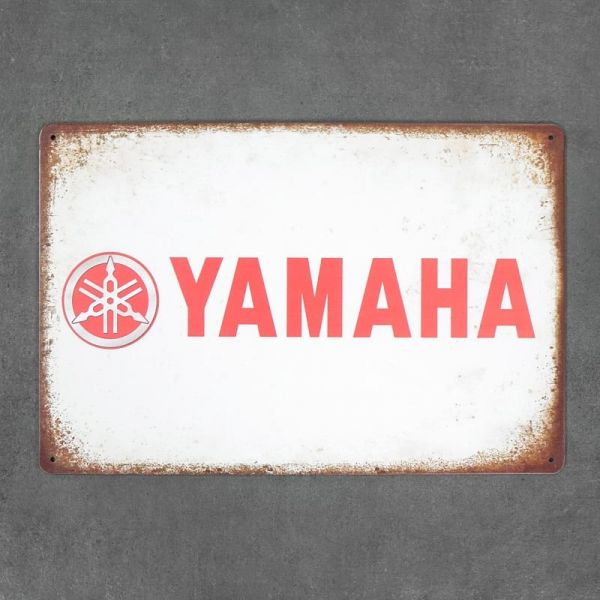Tabliczka dekoracyjna metalowa YAMAHA 2