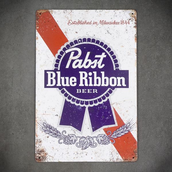 Tabliczka dekoracyjna metalowa PABST BLUE RIBBON